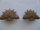 australia army 30-42 pair collars instructional corp 2 exc
