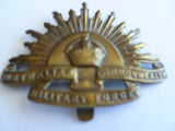 australia ww1 army rising sun hat badge brit tip taft maker on slider