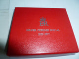 brit 1977 womens silver jubilee medal cased full size ex cond