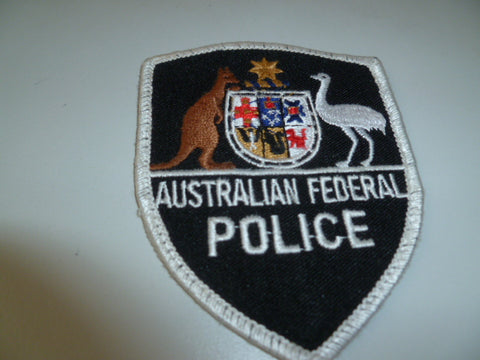 federal police patch obsolete BLACK background ex cond