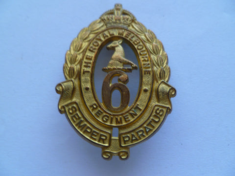 aust 30-42 army cap badge 6th melbourne regt