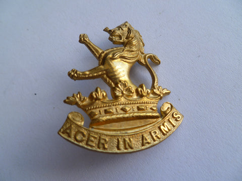 NZ army cap badge wellington west coast rifles regt m/m gaunt