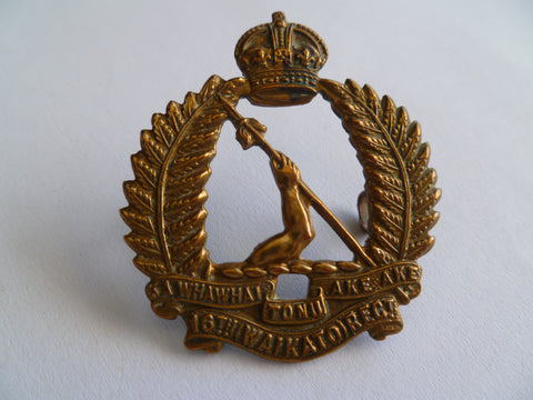 NZ army cap badge 16th waikato regt