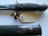 bayonet 1913 winchester with 1917  date ex cond allround
