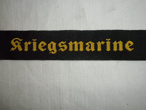 GERMAN KRIEGSMARINE TALLY BAND SMALL PRINT