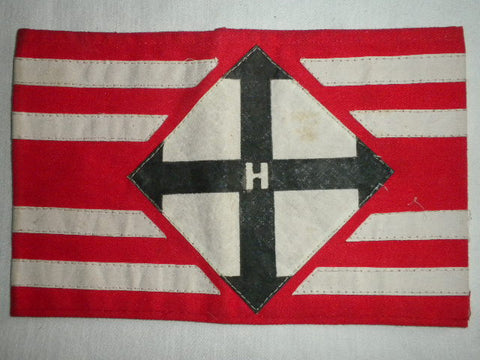 GERMAN/HUNGARY CROSSED ARROW {NAZI} PARTY ARMBAND