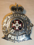 QUEENSLAND POLICE ENAMELED CAP BADGE