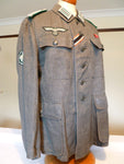GERMAN M43/4 WWII ALPINE OFFICER HERRINGBONE TUNIC sold