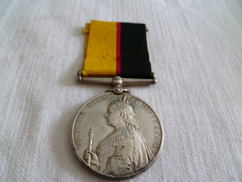 BRITISH QUEENS SUDAN MEDAL 1899 SILVER RAMC