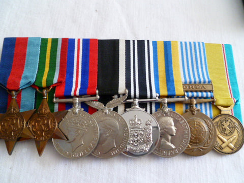 NEW ZEALAND GROUP OF MEDALS WWII AND KOREA
