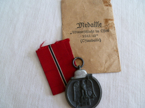 GERMAN RUSSIAN FRONT MEDAL W/PACKET