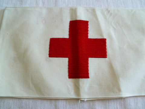 GERMAN WW2 ARMBAND RED CROSS 1941 DATED