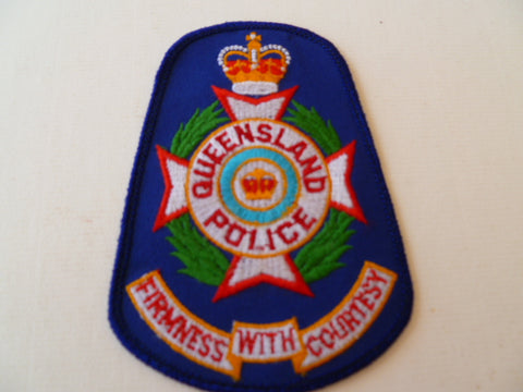 AUSTRALIA QUEENSLAND POLICE PATCH OLD COAT