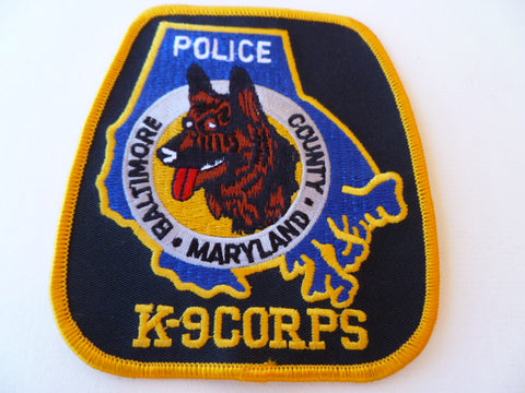 baltimore county maryland police K9 corps