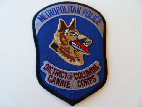 metrolpolitan police dist ofcolumbia K9 corps