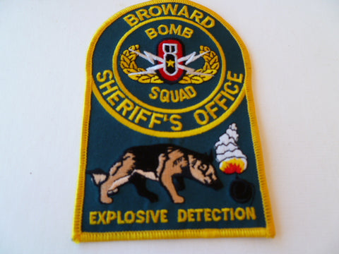 broward sheriffs office bomb squad explosive detection