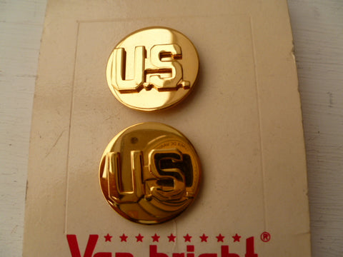 USA army service disks pair gold