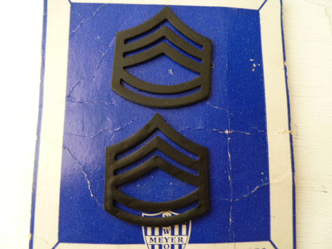USA armed forces LGE style sgt rank black pair