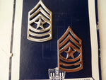 USA army  sgt chevrons pair gold metal