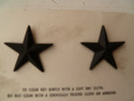 USA army rank blackened pair i star gen shirtsize