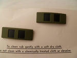 USA army w/off pair rank sudued