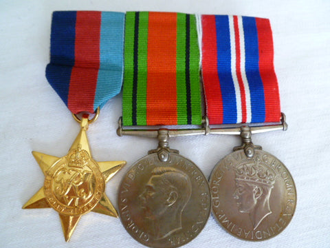 BRITISH group of 3 medals f/s un-named