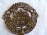 BURMA  pony trap driver licence 1935  badge