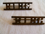 BURMA army title    RIBC  badge local made pair