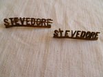 BURMA PAIR STEVEDORE TITLE  badges