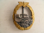 GERMAN WWII REPRO badge E BOAT 2nd type