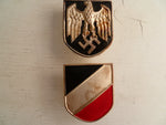 GERMAN WWII REPRO badges for pith helmet tropical
