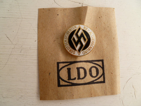 GERMAN WWII REPRO badge student hj on ldo card