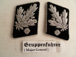 GERMAN WWII REPRO SS officers  rank tabs gruppen fuhrer