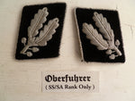 GERMAN WWII REPRO SS officers  rank tabs ober fuhrer