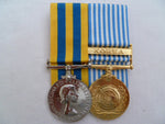 BRITAIN group of 2 medals f/s un-named