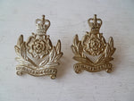 NEW ZEALAND  intelligence corp collar s  badge  metal  lugs