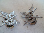 AUSTRALIA 1960s on c/b type army air collars pair