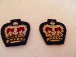 AUSTRALIA 1960s on 2 cloth crowns  pair nice cond