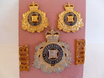 AUSTRALIA 1960s on c/b type queensland regtcollars/ti cap badge