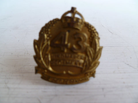 AUSTRALIA 1930/42  43rd hindemarsh regt collar 1