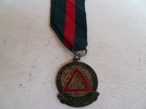 AUSTRALIA  freedom from accident 5 years medal