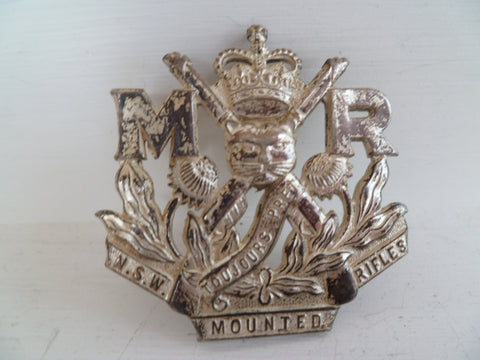 AUSTRALIA 1953/60  nsw mounted rifles corp cap badge lugs