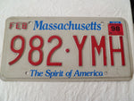 usa car  number plate massachusetts