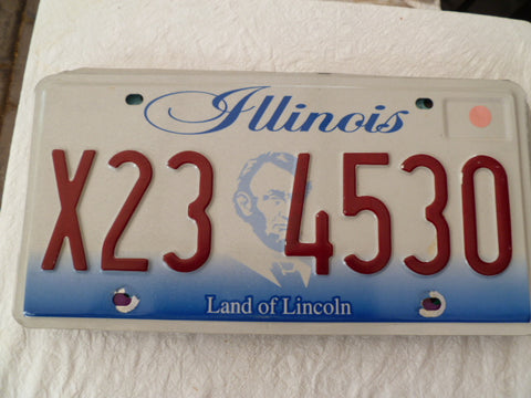 usa car  number plate illinois