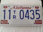 usa car  number plate alabama