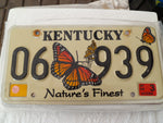 usa car  number plate kentucky