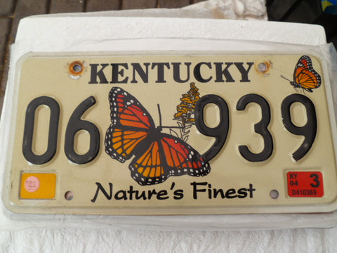 usa car  number plate kentucky