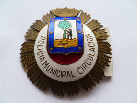 SPAIN madrid municipul police heavy breast ? badge