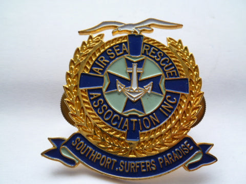 AUSTRALIA QUEENSLAND AIR SEA RESCUEcap badge m/m