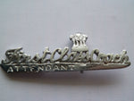 INDIA RAILWAYS first class coach  tittle badge cast as usual